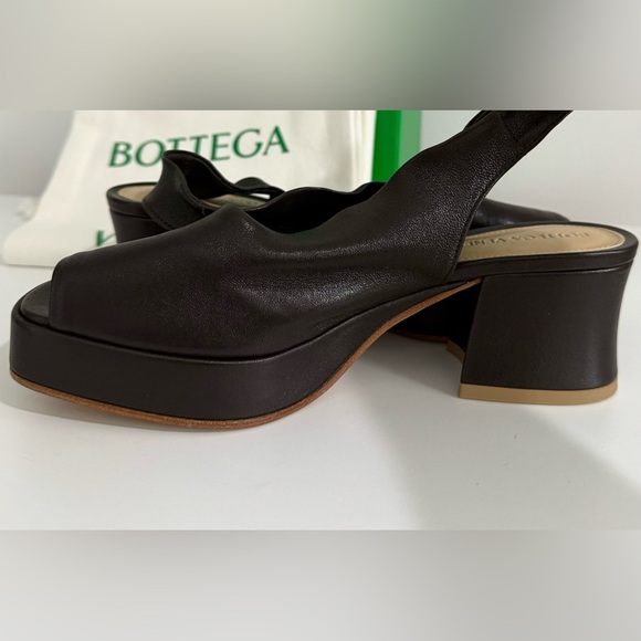 Bottega Veneta NIB Fondant Leather Stack Slingback Sandals Size 36 - Picture 9 of 9